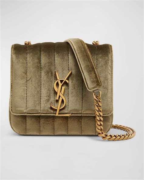 vicky ysl bag|Saint Laurent Vicky Small YSL Crossbody Bag in Quilted Velvet.